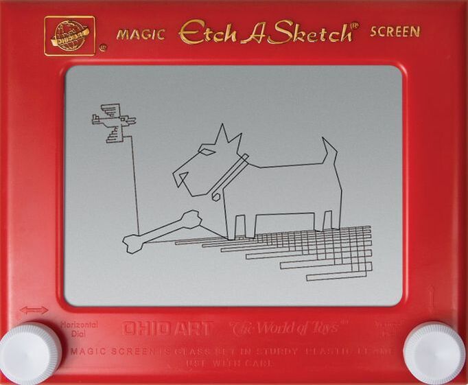 Cute Etch A Sketch Drawing App for Kindergarten